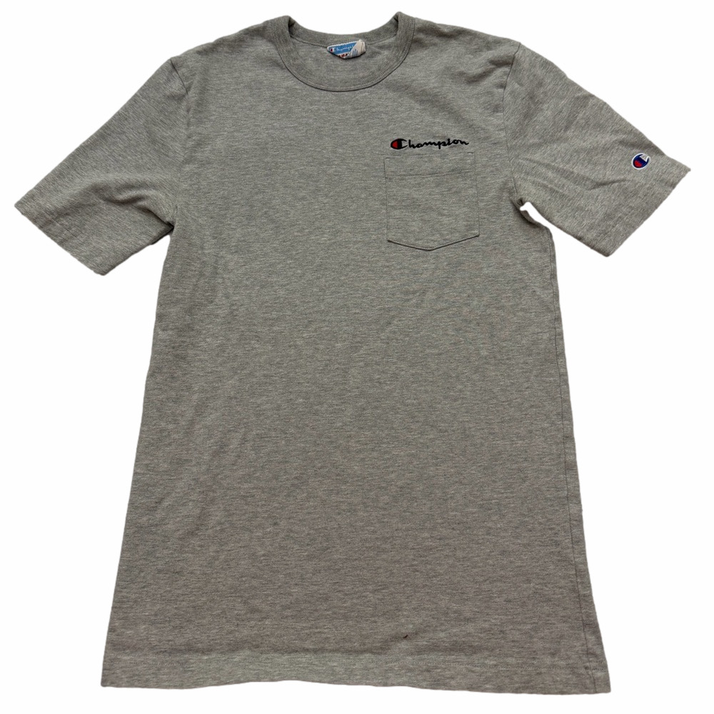 Champion Authentic Activewear Men Small Heather Gray Tee Short Sleeve Top Tshirt